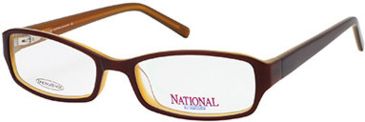 Image of National NA0306 Eyeglass Frames - Dark Brown Frame Color