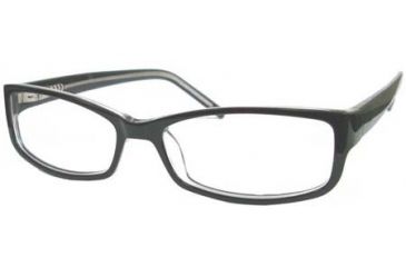 Image of National NA0309 Eyeglass Frames - Black/Crystal Frame Color