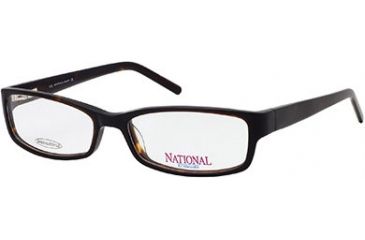 Image of National NA0309 Eyeglass Frames - Dark Havana Frame Color