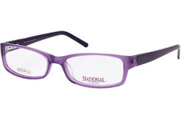 Image of National NA0309 Eyeglass Frames - Shiny Violet Frame Color