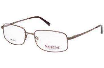 Image of National NA0315 Eyeglass Frames - Shiny Dark Brown Frame Color