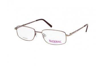 Image of National NA0325 Eyeglass Frames - Shiny Dark Brown Frame Color