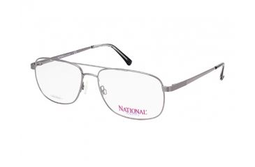 Image of National NA0326 Eyeglass Frames - Shiny Gun Metal Frame Color