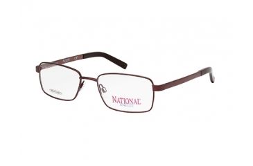 Image of National NA0327 Eyeglass Frames - Shiny Dark Brown Frame Color