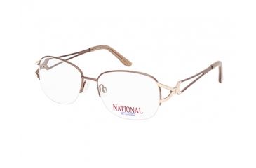 Image of National NA0332 Eyeglass Frames - Dark Brown Frame Color