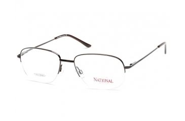 Image of National NA0335 Eyeglass Frames - Shiny Dark Brown Frame Color