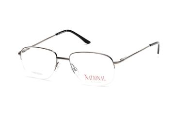 Image of National NA0335 Eyeglass Frames - Shiny Gun Metal Frame Color