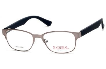 Image of National NA0342 Eyeglass Frames - Matte Gun Metal Frame Color