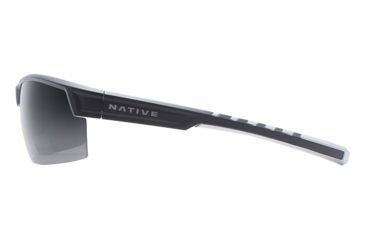 Image of Native Eyewear Catamount, Matte Black / Crystal Frame, Gray Lens, 189 931 523