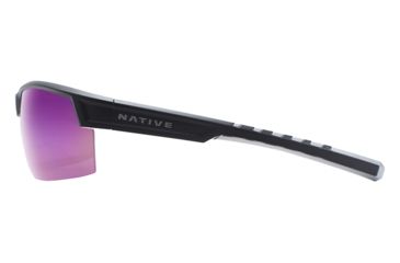 Image of Native Eyewear Catamount, Matte Black / Crystal Frame, Violet Reflex Lens, 189 931 531