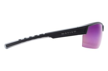 Image of Native Eyewear Catamount, Matte Black / Crystal Frame, Violet Reflex Lens, 189 931 531