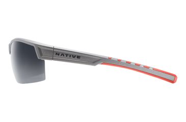 Image of Native Eyewear Catamount, Platinum Frame, Gray Lens, 189 603 523