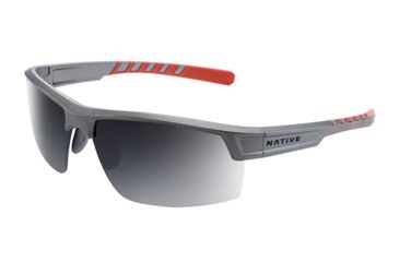 Image of Native Eyewear Catamount, Platinum Frame, Gray Lens, 189 603 523