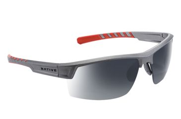 Image of Native Eyewear Catamount, Platinum Frame, Gray Lens, 189 603 523