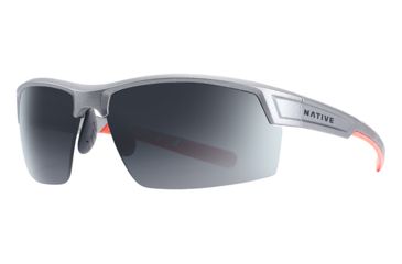Image of Native Eyewear Catamount, Platinum Frame, Gray Lens, 189 603 523