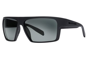Image of Native Eyewear Eldo, Matte Black / Dark Gray / Matte Black Frame, Gray , 177 902 523