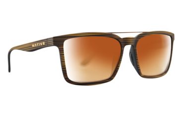 Image of Native Eyewear Four Corners, Wood Frame, Bronze Reflex Lens, 198 903 527