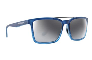 Image of Native Eyewear FourCorners, Blue Water Frame, Silver Reflex Lens, 198 942 528