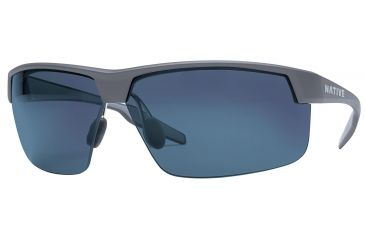 Image of Native Eyewear Hardtop Ultra XP Sunglasses,Granite Frame,Blue Reflex Lens,Polarized,182 911 526