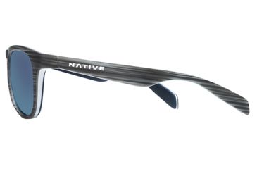 Image of Native Eyewear Sanitas Sunglasses,Driftwood/White/Blue Frame,Blue Reflex Gray Lens,Polarized,180 908 526