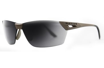 Image of Native Eyewear Vigor AF, Desert Tan Frame, Gray Lens, 194 936 523