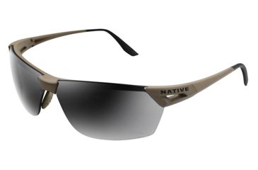 Image of Native Eyewear Vigor AF, Desert Tan Frame, Gray Lens, 194 936 523