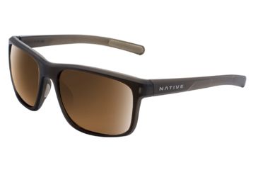 Image of Native Eyewear Wells, Matte Brown Crystal Frame, Brown Lens, 190 913 524