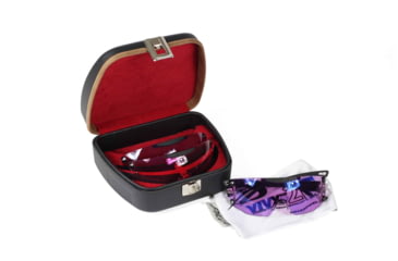 Image of Negrini Shooting Sports Eyewear Case, Black/Bordeaux, 3105LXX/5584