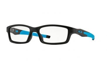 Image of Oakley Crosslink Progressive Rx Eyeglasses OX8027-0453 802701-53 - Satin Black/Sky Blue Frame
