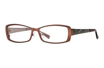Image of Nicole Miller Collection NL New Wave SENL NEWW00 Single Vision Prescription Eyewear - Brown Clash SENL NEWW005430 BN