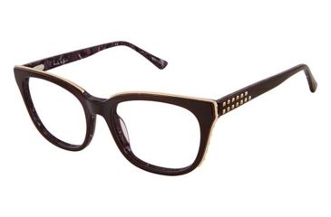 Image of Nicole Miller Conover Eyeglass Frames - Frame BURGUNDY MARBLE, Size 52/18mm NMCONOVER03