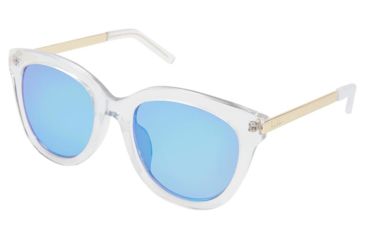 Image of Nicole Miller Paisley Sunglasses - Frame Rose Gold, Lens Color Rose Gold Flash, Size 55/17mm NMPAISLEY03