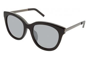 Image of Nicole Miller Roosevelt Sunglasses - Frame Black/Gunmetal, Lens Color Dark Grey Mirror, Size 51/21mm NMROOSEVELT01