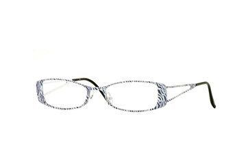 Image of Nicole Miller Safari SENM SAFR00 Progressive Prescription Eyeglasses - White Zebra SENM SAFR005030 WH