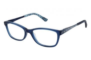 Image of Nicole Miller Thea Prescription Eyeglasses - Frame Scarlet Tort, Size 50/15mm NMTHEA03