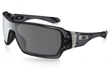 Image of Oakley Offshoot Sunglasses - Crystal Black Frame and Black Iridium Polarized Lens OO9190-05