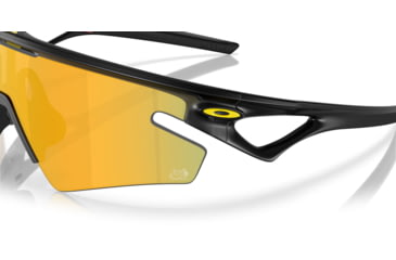 Image of Oakley 2025 Tour De France Sphaera Slash Sunglasses, Matte Black Ink, PRIZM 24K Polarized, PRIZM 24K Polarized, OO9499-0836