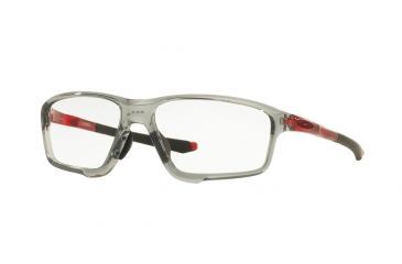 Image of Oakley A CROSSLINK ZERO OX8080 Progressive Prescription Eyeglasses 808004-58 - Polished Grey Shadow Frame