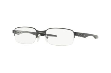 Image of Oakley BACKWIND 0.5 OX3163 Progressive Prescription Eyeglasses 316304-50 - Polished Midnight Frame, Clear Lenses