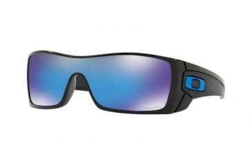 Image of Oakley Batwolf Sunglasses 910158-27 - Polished Black Frame, Prizm Sapphire Lenses