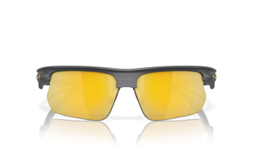 Image of Oakley BiSphaera Sunglasses, Matte Carbon, PRIZM 24K Polarized, PRIZM 24K Polarized, OO9400-1268