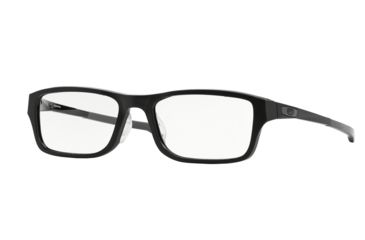 Image of Oakley CHAMFER A OX8045 Prescription Eyeglasses 804501-55 - Satin Black Frame, Clear Lenses