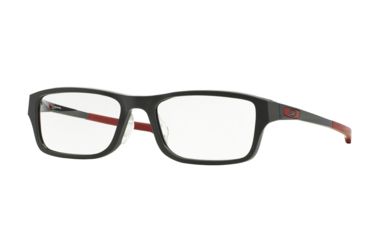Image of Oakley CHAMFER A OX8045 Prescription Eyeglasses 804503-55 - Satin Pavement Frame, Clear Lenses