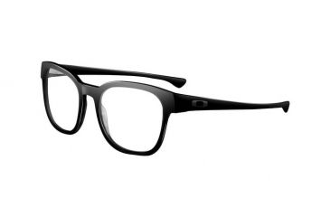 Image of Oakley Cloverleaf 55mm Polished Black Men's Bifocal Progressive Prescription Glasses  OX1078-0155