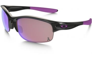 Image of Oakley Commit SQ Progressive Vision Prescription Sunglasses 03-797 OO9086-24-330-62 - Lens Diameter 62 mm, Frame Color Polished Black/Breast Cancer