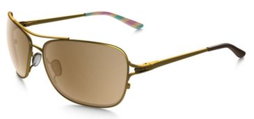Image of Oakley Conquest Sunglasses Satin Gold/Iris Frame, Tungsten Iridium Lens-OO4101-03
