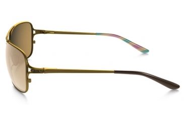 Image of Oakley Conquest Sunglasses Satin Gold/Iris Frame, Tungsten Iridium Lens-OO4101-03
