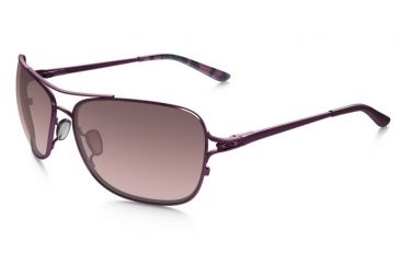 Image of Oakley Conquest Sunglasses Satin Blackberry/Purple Moss Frame, G40 Black Gradient Lens-OO4101-05