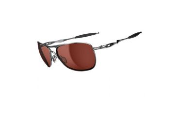 Image of Oakley Crosshair Chrome Frame w/ VR28 Black Iridium Lenses Sunglasses OO4060-02
