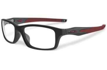 Image of Oakley Crosslink 55mm Mens Eyeglasses, Satin Black/Black Frame OX8030-0555
